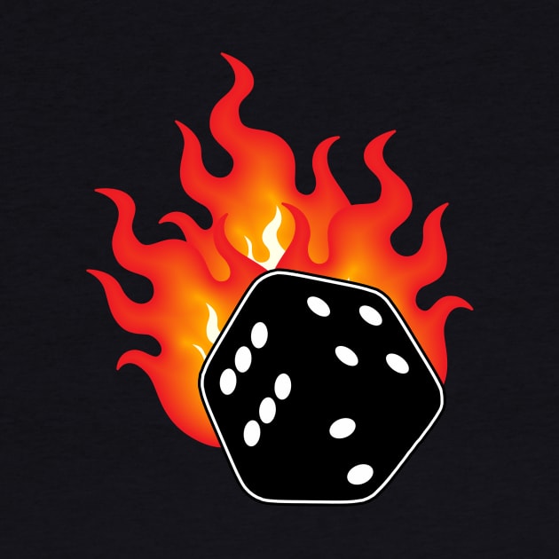 Flaming Dice! by SimonBreeze